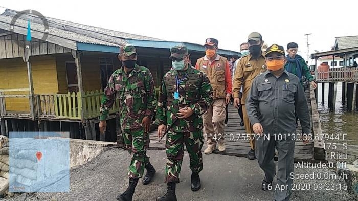Dandim 0303 Bengkalis Intrusikan Babinsa Bantu Kegiatan Pencegahan Covid-19