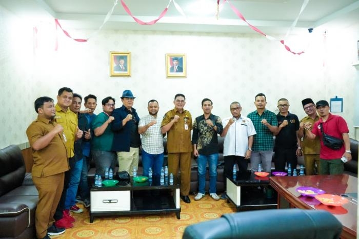 PWI Dan Diskoimpotik Bengkalis Perkuat Kemitraan 