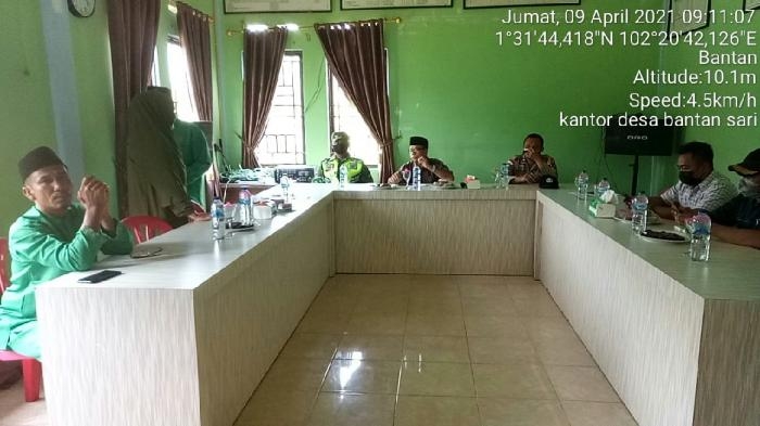 Personil Koramil 1 Bengkalis Hadiri Acara Sosialisasi Data SDSG di Desa Bantan Sari
