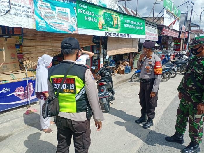 Kopda Andis Eko : Penerapan Protokol Covid 19 Dipasar Tradisional Terus di Lakukan