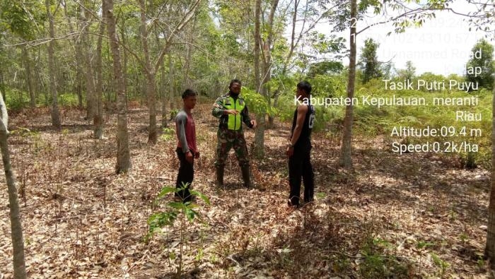 Cegah Kebakaran, Koramil 10 Merbau Gelar Patroli Karlahut