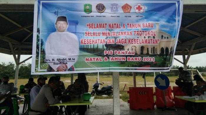 Anggota Danramil 10/Perawang Mengelar Patroli Pengamanan Natal dan Tahun Baru 2021 