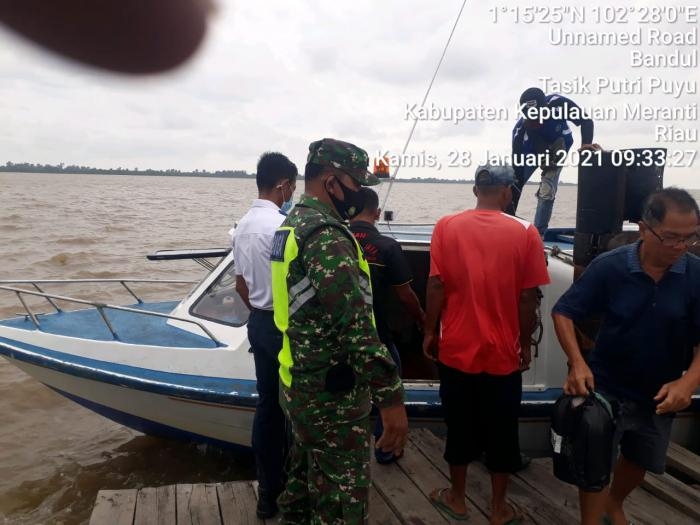 Personil Koramil 08 Merbau Gencar Lakukan Patroli Penegakkan Disiplin Prokes