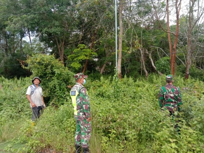 Padam Titik Api, Babinsa Desa Air Putih Kembali Lakukan Patroli
