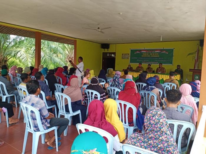 Dansatgas TMMD KE-108 Tahun 2020  Sosialisasi Wasbag di Desa Api-api