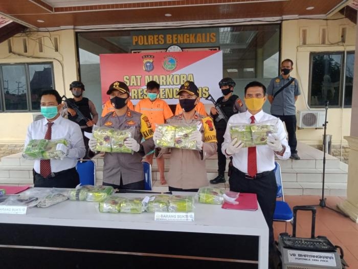 Lagi-lagi Transaksi Besar Narkoba Jenis Sabu Sebanyak 15 Kg  Digagalkan Timsus Polres Bengkalis