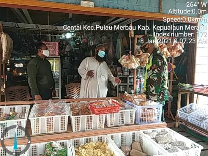 Anggota Danramil 08/Merbau kembali gelar Gakplin protokol kesehatan