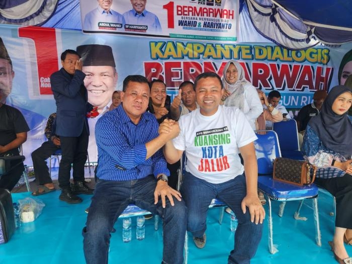 Suhardiman Amby Ajak Warga Kuansing Pilih Cagubri Abdul Wahid -SF Hariyanto 