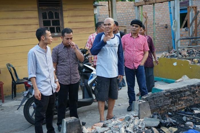 PDI Perjuangan Bengkalis Santuni Keluarga Korban Kebakaran di Sungai Selari
