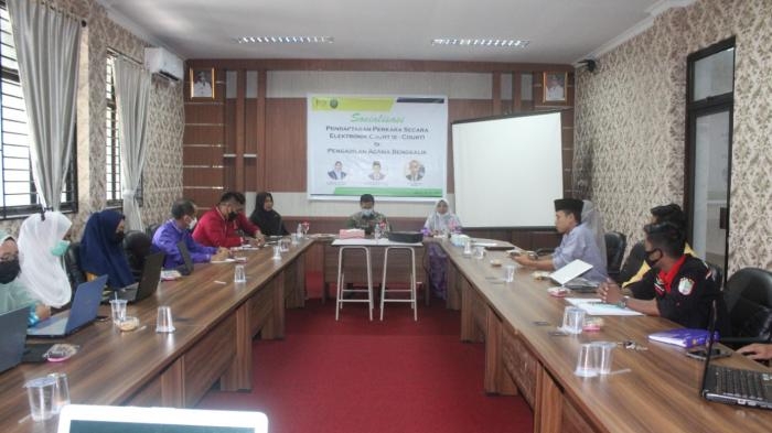 Sebanyak 207 Mahasiswa Peserta KKM Ikuti Sosialisasi Elektronik Court di STIE Syariah Bengkalis