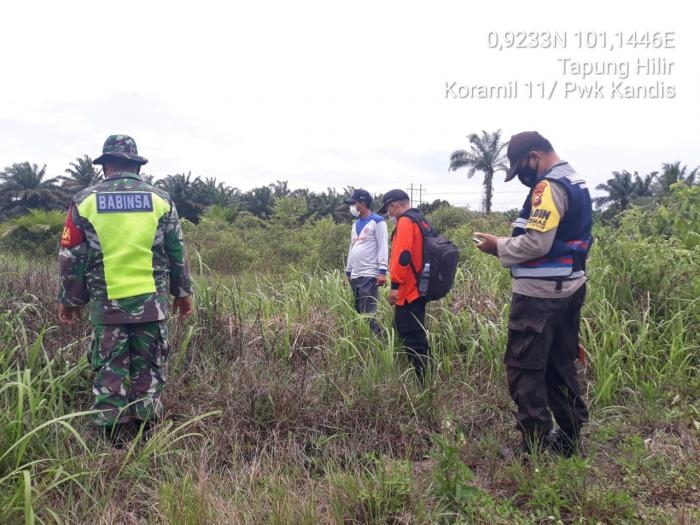 Pantau Titik Api, Babinsa Kampung Sam Sam Kembali Gelar Patroli Karlahut