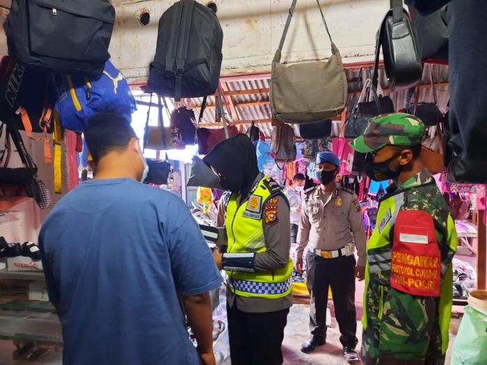 Putus Covid 19, Anggota Koramil 09 Minas Kembali Terapkan Operasi Yustisi 