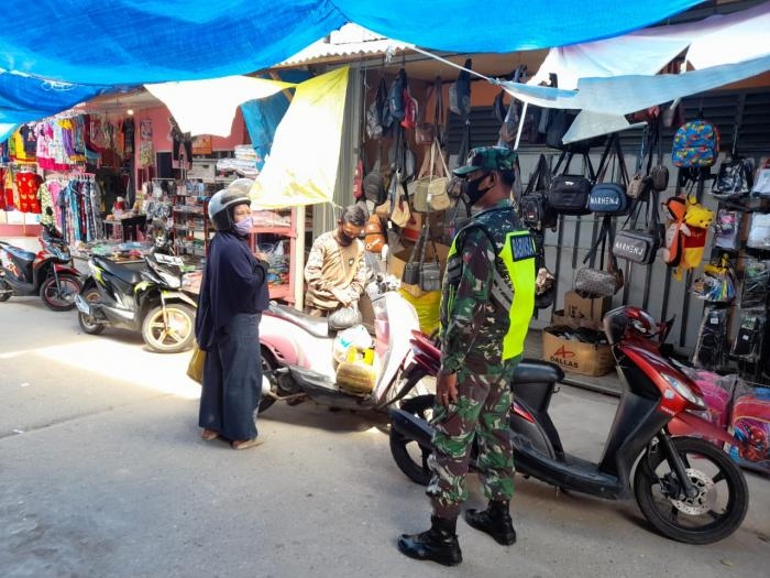 Anggota Koramil 09/Minas Kembali Mengelar Patroli Protokol Kesehatan