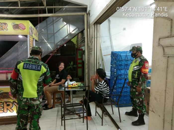 Personil TNI 11 Kandis Kembali Gelar Patroli Prokes