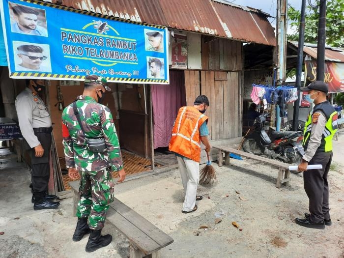 Anggota Koramil 09/Minas Kembali Mengelar Patroli Protokol Kesehatan