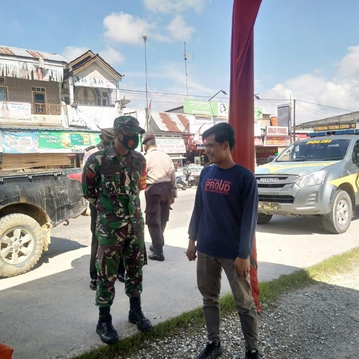 Serda Happy Setiawan Kembali Terapkan Aturan Prokes Dalam Operasi Yustisi di Jalan Lintas