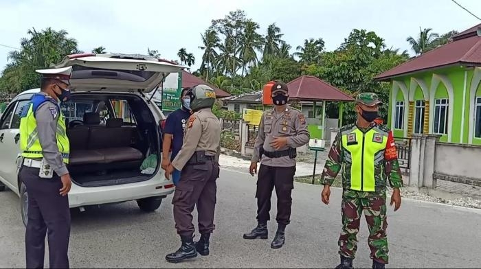 Putus Covid 19, Personil Koramil 06 Sungai Apit Kembali Gelar Patroli Prokes Mandiri 