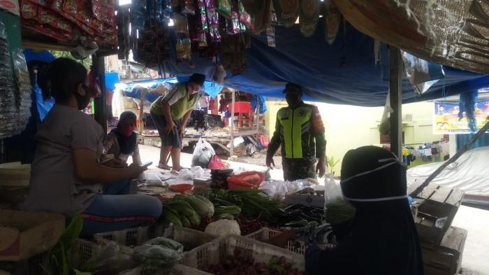 Cegah Covid 19 Personil Koramil 9 Minas Gelar Operasi Prokes