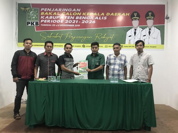 Arifin Balon Bupati  Ke 12 dan Terakhir Daftar Ke PKB Bengkalis