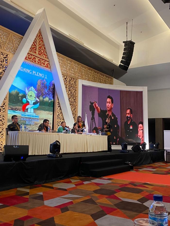 Diskor Lagi, Peserta Musdalub HIPMI Riau Pertanyakan Penunjukan Pimpinan Sidang