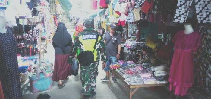 Cegah Covid 19, Anggota Koramil 09 Minas Gelar Operasi Prokes