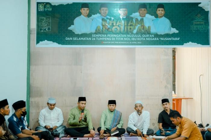 DPC PKB Bengkalis Gelar Acara Khataman Alquran dan Selamatan di Titik Nol IKN  