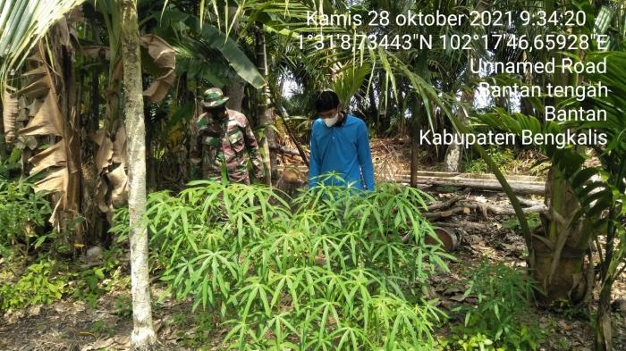 Serda Zamzuri Kembali Ingatkan Warga Desa Bantan Tengah Jangan Membakar Hutan dan Lahan