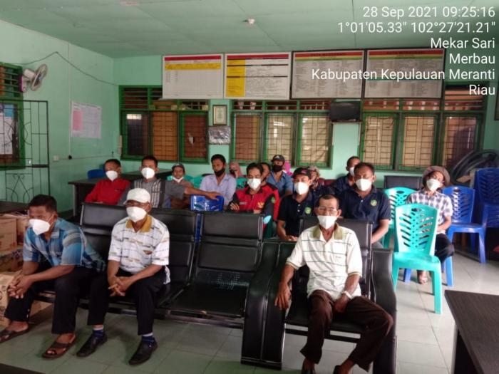 Cegah Penularan Covid 19, Serda Ansari Gelar Komunikasi Sosial di Desa Mekar Sari