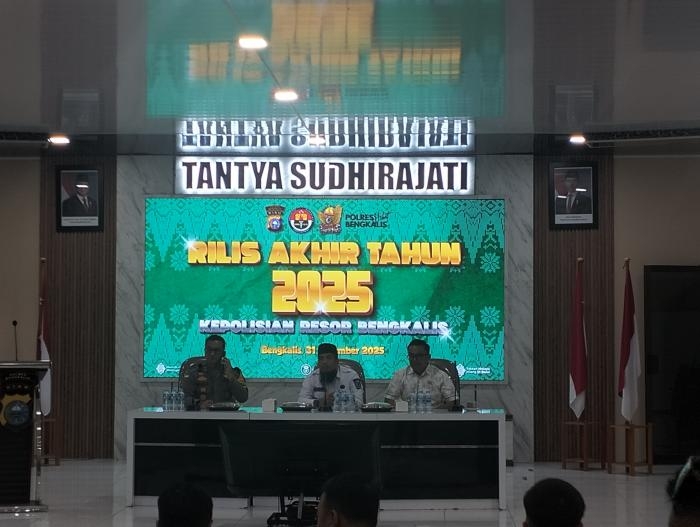 Polres Bengkalis Gelar Capaian Kinerja di Sepanjang Tahun 2025