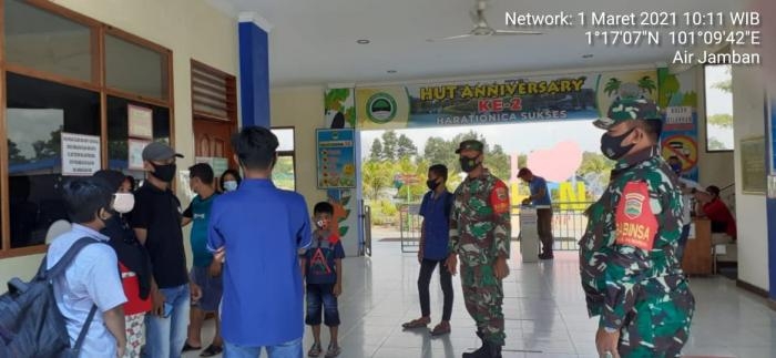 Serka Agus : Butuh Kerjasama Semua Pihak Dalam Penegakan Disiplin Prokes