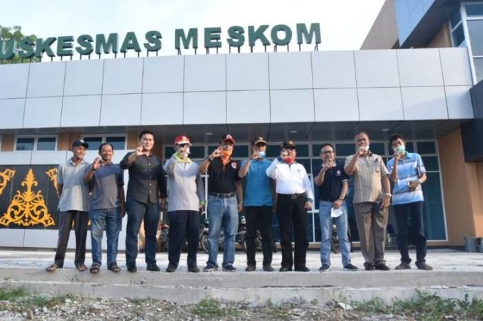 Kadis Kesehatan Bersama Plh Bupati Tinjau Puskesmas Meskom Untuk Ruang Isolasi Jika PDP Bertambah