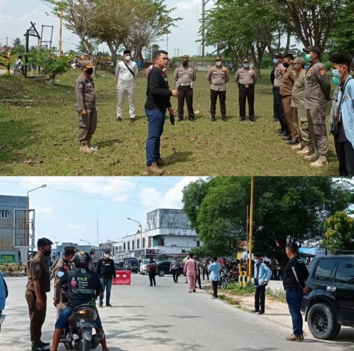 Dalam Operasi Yustisi di Kota Duri, Tim Gabungan Gelar Sidang di Tempat Bagi Pelanggar Prokes