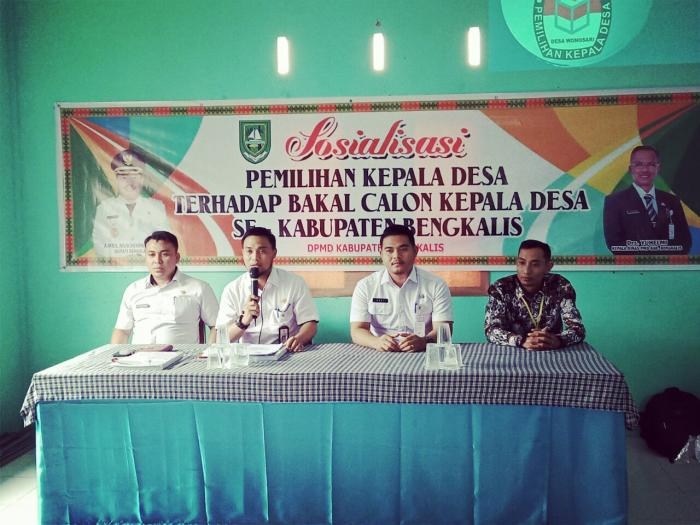 Dinas PMD Bengkalis Lakukan Sosialisasi Pilkades Serentak