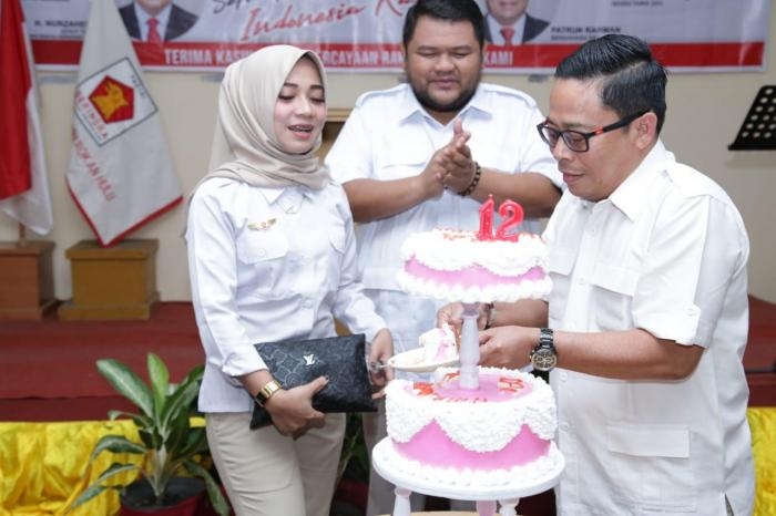 Sempena HUT Partai Gerindra Ke-12, Ini Harapan Ketua PIRA Rokan Hulu
