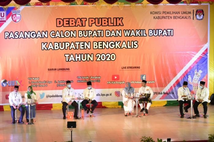 KPUD Bengkalis Taja Acara Debat Kandidat Bupati dan Wakil Bupati Bengkalis