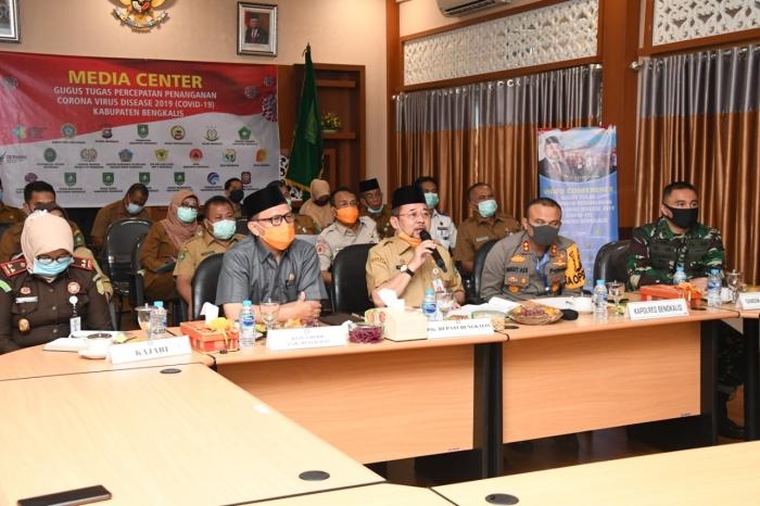 Bengkalis Maksimalkan Penanganan Covid-19  Melalui Gugus Tugas Yang Telah Dibentuk 