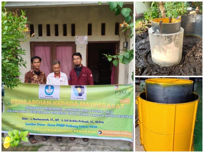 Polbeng Terapkan Teknologi RCP Dalam Upaya Penyediaan Air Bersih Masyarakat Miskin Pedesaan