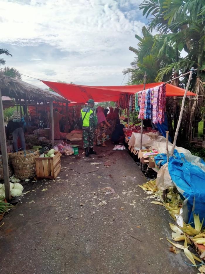 Anggota Danramil 08/Merbau kembali gelar Gakplin protokol kesehatan