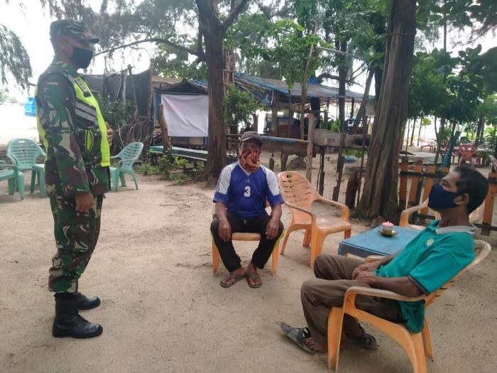 Koramil 01/Bengkalis Gelar Patroli Protokol Kesehatan