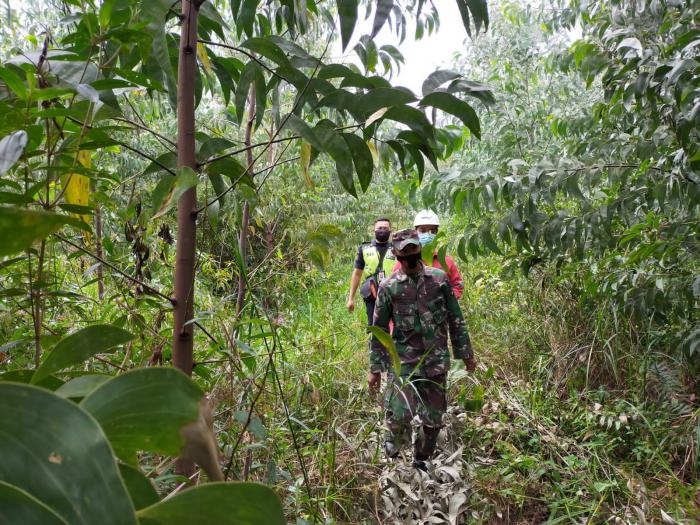 Cegah Terjadinya Kebakaran Hutan, Serda Joko Purnomo Giat Lakukan Patroli Karlahut