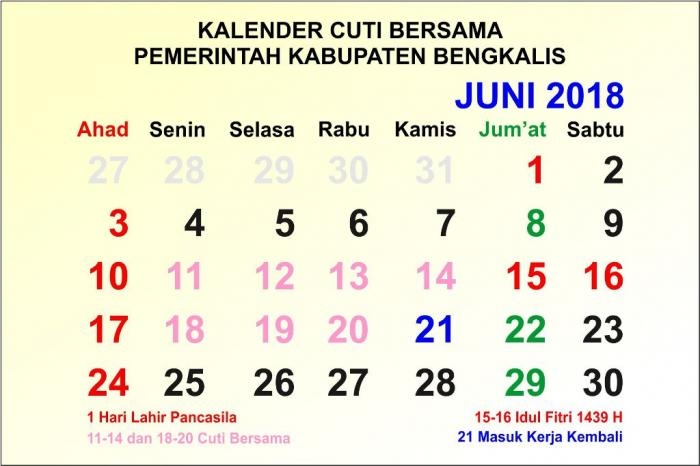 Bupati Amril Keluarkan Surat Edaran Cuti Bersama ASN di Lingkungan Pemkab Bengkalis