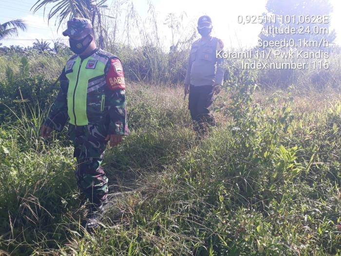 Cegah Kebakaran Lahan, Kopda D Gultom Giat Lakukan Patroli
