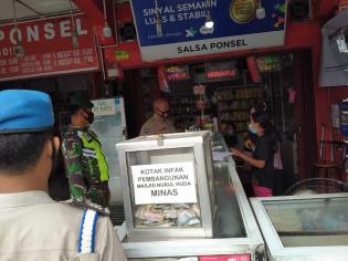 Anggota Danramil 09/Minas Kembali gelar gakplin protokol kesehatan