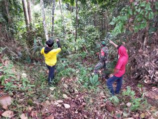 Anggota Danramil 09/Minas kembali gelar patroli karlahut