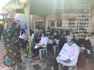 Antisipasi Penularan Virus, Serda RS Sitorus Lakukan Monitoring Bagi Calon ASN