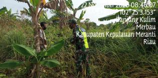 Anggota Danramil 08/Merbau kembali gelar patroli 