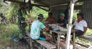 Anggota Danramil 06/Sungai Apit Kembali Gelar Patroli Pengamanan