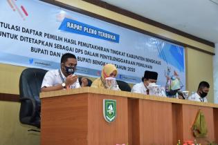KPU Bengkalis gelar rapat pleno rekapitulasi suara.