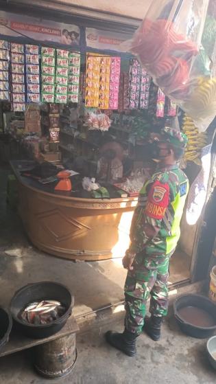 Putus Covid 19 di Pasar Tradisional, Serka Dame Silaban Kembali Menggelar Operasi Prokes