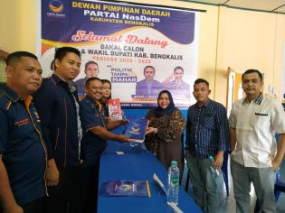 Daftar Ke NasDem, Kasmarni Siap Bersinergi Bangun Bengkalis